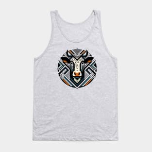 Abstract Animal Cow 4 Tank Top